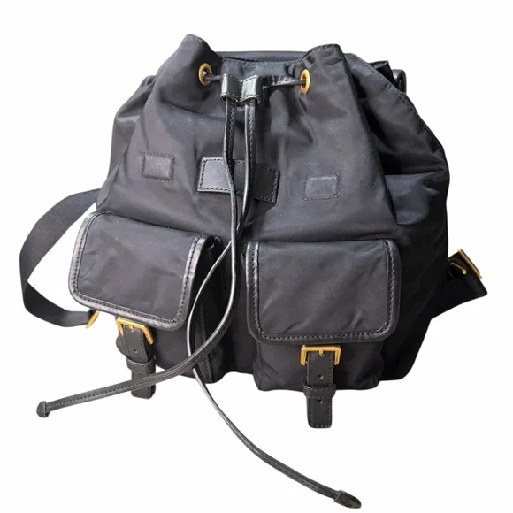 Tory Burch Nylon and Leather Black Backpack - Picture 4 of 8